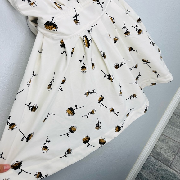 FREE PEOPLE MINI’S FOR YOU Dandelion Flower Cream Racer Back Mini DRESS - Picture 3 of 11